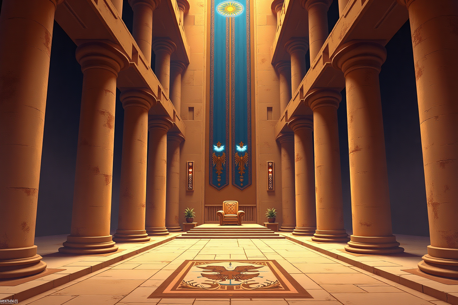 Ancient throne room